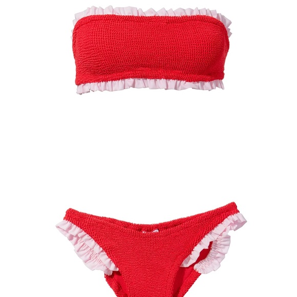Hunza G Tracey Red Ruffle Bikini - Picture 2 of 2